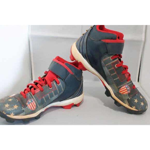 Under Armour Harper Big Kids Size 5.5Y Baseball Cleats 3023445-400 USA - Picture 8 of 9